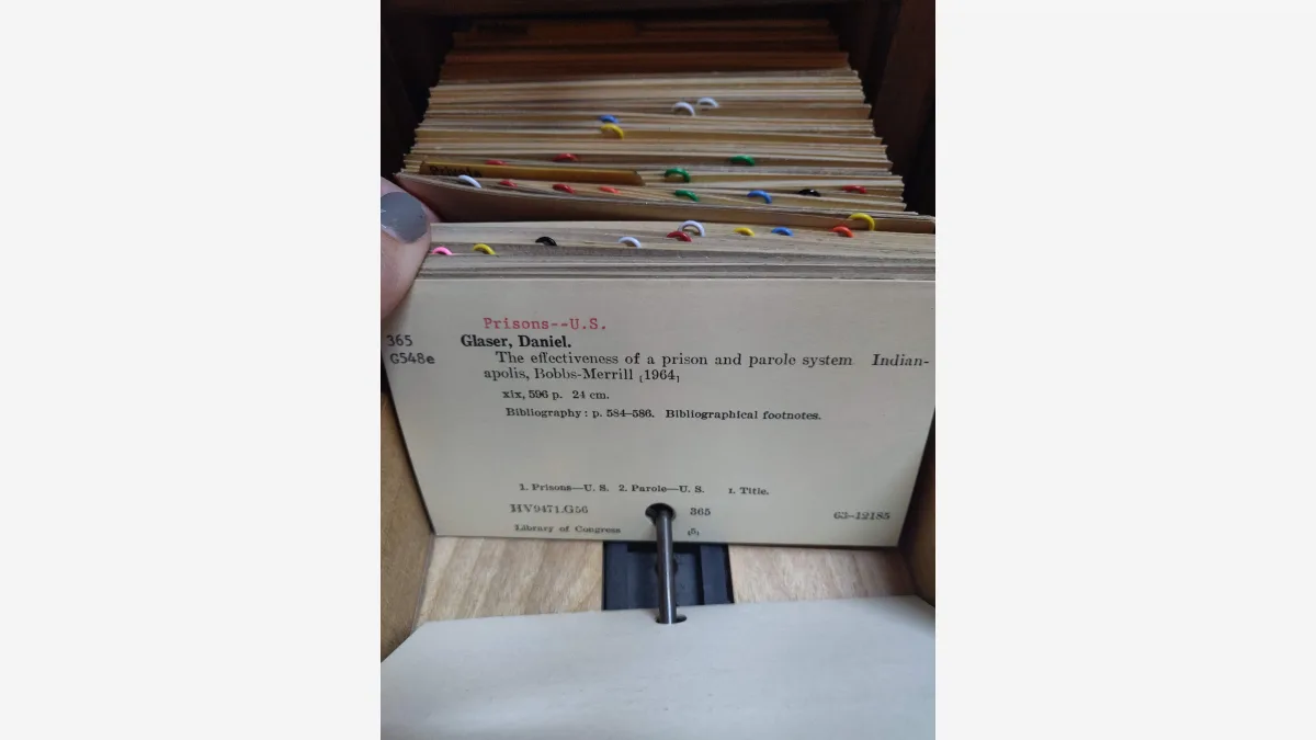 A library card catalogue, the closest analogue to a registry that indexed one million agent skills in seven months