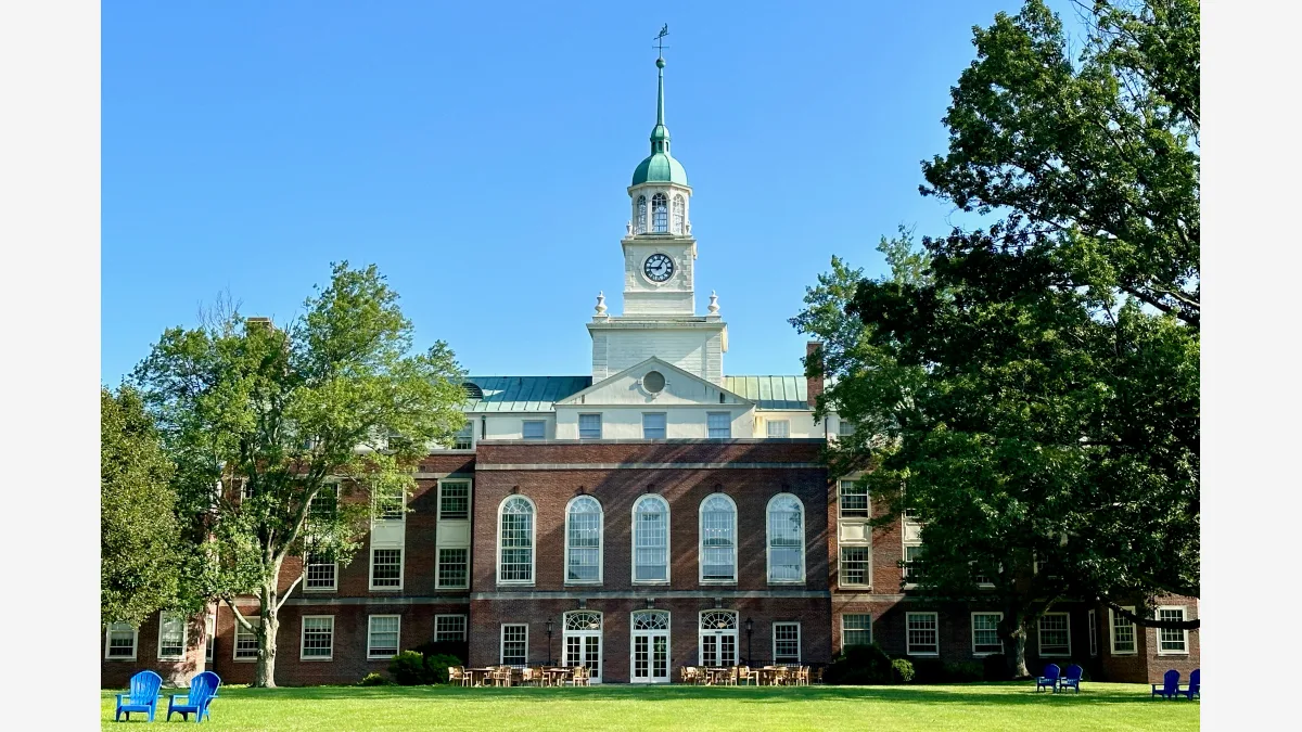 Fuld Hall at the Institute for Advanced Study in Princeton, New Jersey, which is hosting the new Advisory Group on Mathematics and Artificial Intelligence.