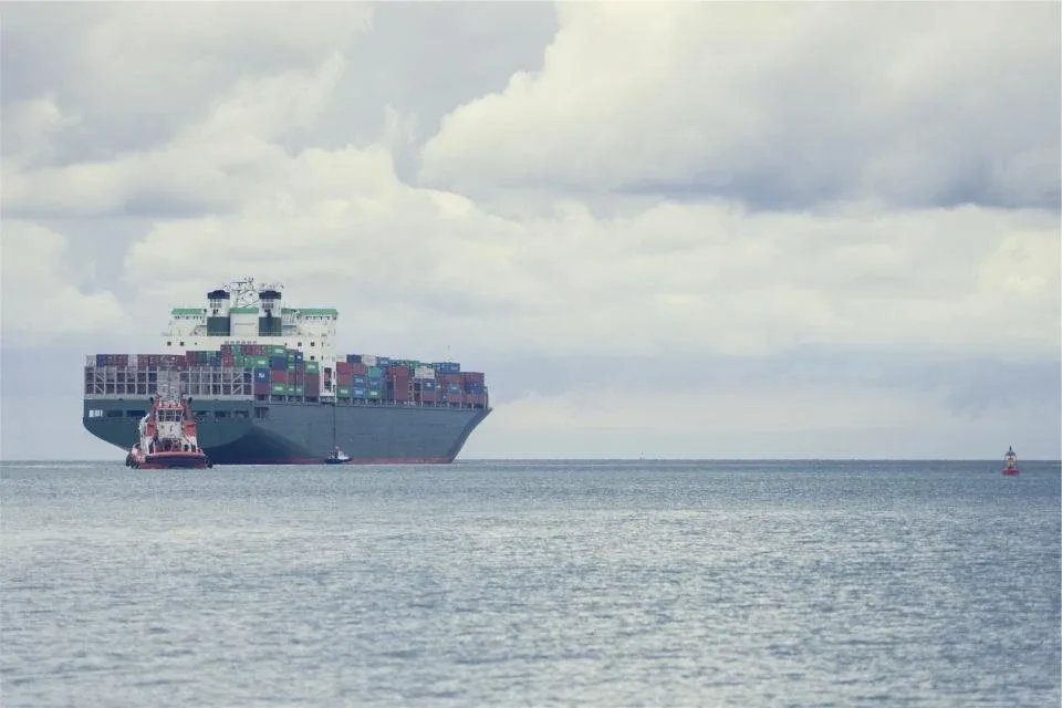 A cargo vessel at sea, the kind of target an AI-assisted intelligence report wrongly flagged as carrying nuclear weapons components