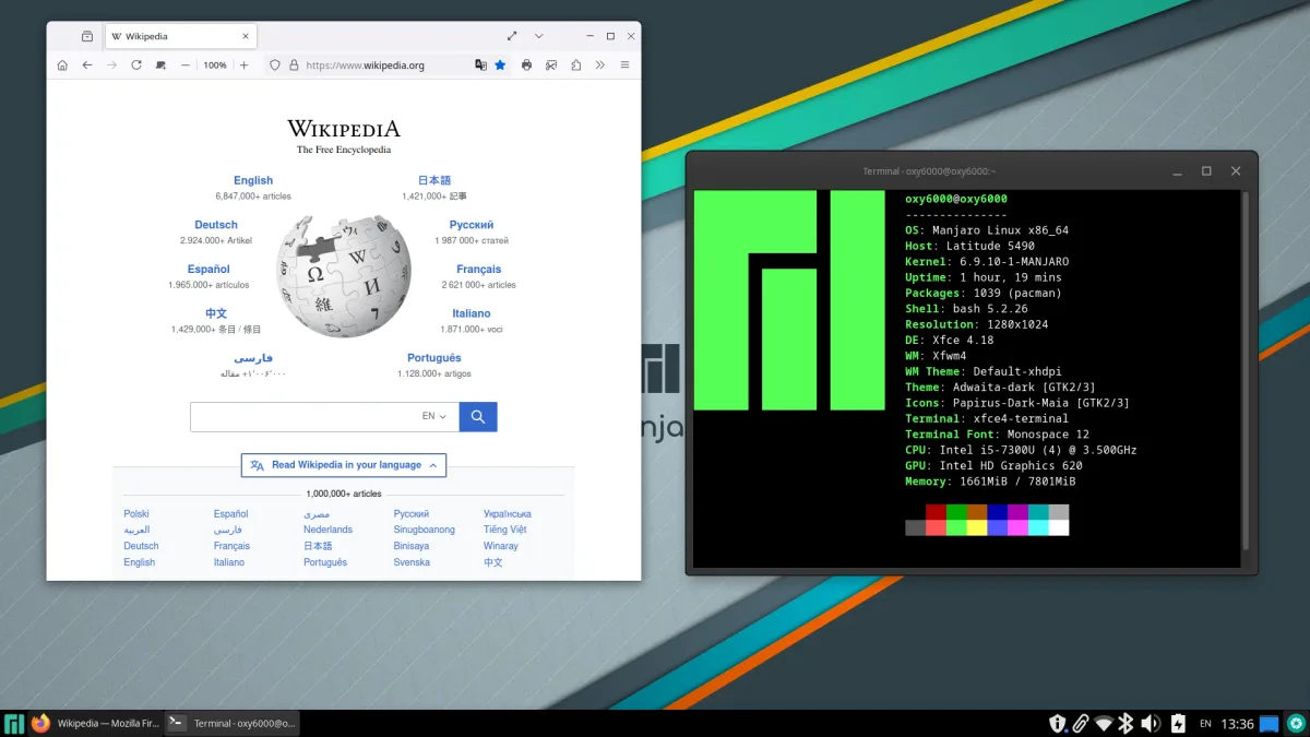 A Linux desktop running a terminal session, the single-operator environment that Earendil's Pi coding agent is built around.